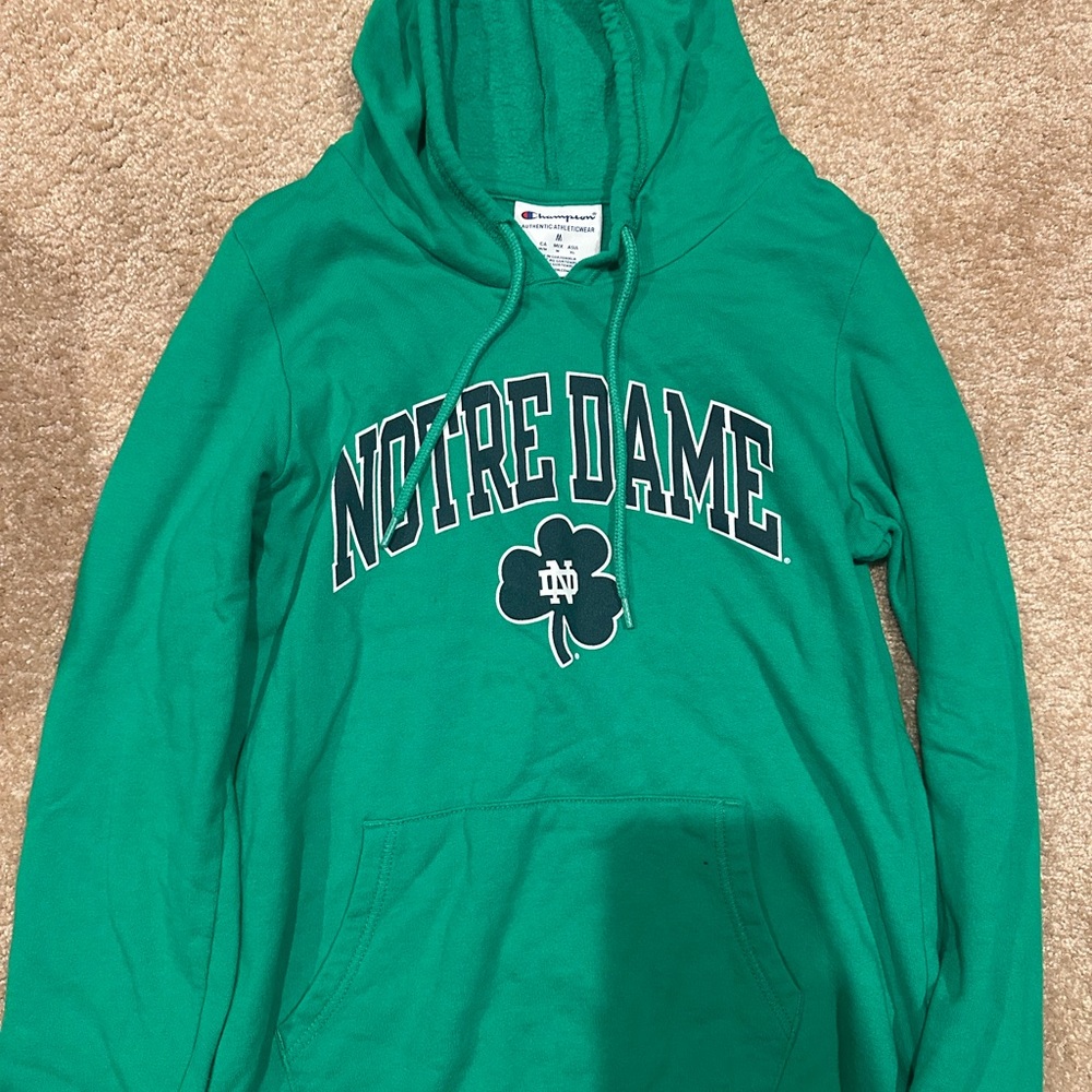 Champion Green Notre Dame Hoodie